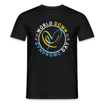World Down Syndrome Day Shirt Down Syndrome - Men's T-Shirt - black - Front - AI Model Male 178 light (178cm)