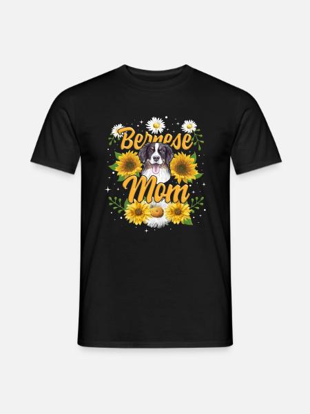 Berner Mutter Shirt Berner Sennenhund Mutter süß - Männer T-Shirt - Schwarz