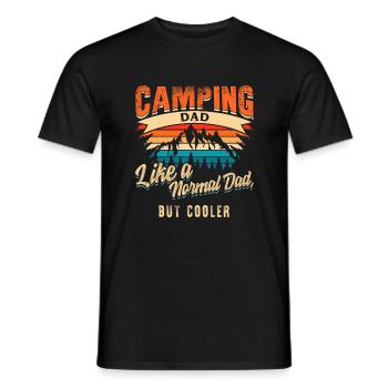 Définition de chemise de papa de camping comme un papa normal - T-shirt homme - noir - Devant - AI Model Male 178 light (178cm)