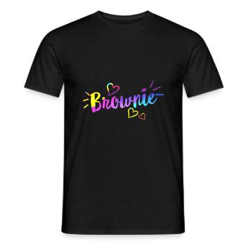 Blondie and Brownie Shirts, Brownie T-Shirts, - Men's T-Shirt - black - Front - AI Model Male 178 light (178cm)
