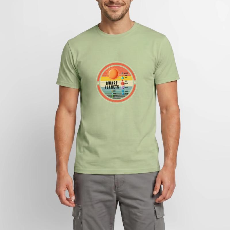 Solar System Planets, Solar System Dwarf Planets, Men's T-Shirt