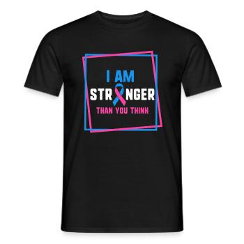 Ich bin stärker als du denkst, Schwangerschaftskind - Männer T-Shirt - Schwarz - Vorne - AI Model Male 178 light (178cm)