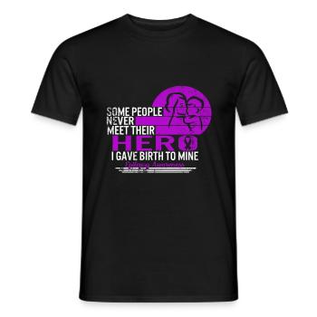 Epilepsy Awareness Shirt, Some People Never Meet - Men's T-Shirt - black - Front - AI Model Male 178 light (178cm)