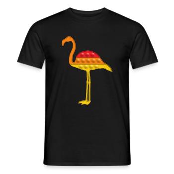 Flamingo Lover Shirt, Kids Pop It Fidget Lover, - Männer T-Shirt - Schwarz - Vorne - AI Model Male 178 light (178cm)