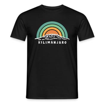Kilimanjaro Kilimanjaro Kenya Tanzania Souvenir - Men's T-Shirt - black - Front - AI Model Male 178 light (178cm)