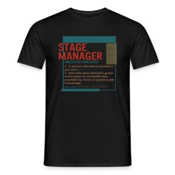 Chemise de régisseur, drôle de régisseur - T-shirt homme - noir - Devant - AI Model Male 178 light (178cm)