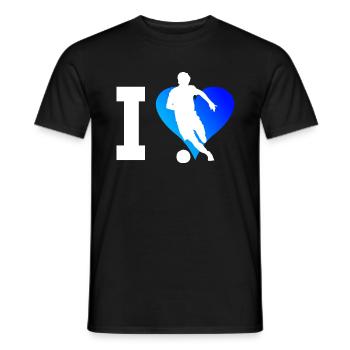 Football Football Soccer Soccer Game - Men's T-Shirt - black - Front - AI Model Male 178 light (178cm)