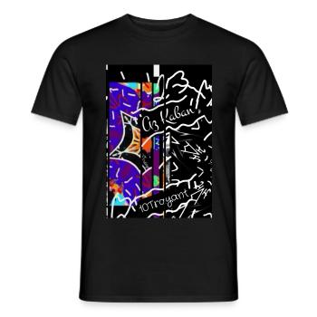 Az Kaban 61 4000 - T-shirt homme - noir - Devant - AI Model Male 178 light (178cm)