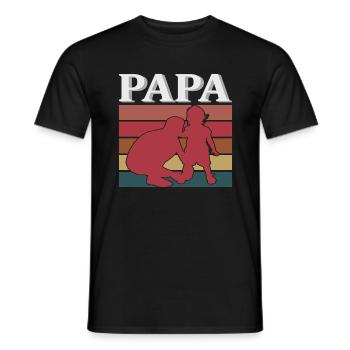 GRANDPA - Men's T-Shirt - black - Front - AI Model Male 178 light (178cm)