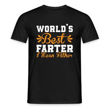 Weltweit bester Farter Mid-Range Dad- Funny Dads - Männer T-Shirt - Schwarz - Vorne - AI Model Male 178 light (178cm)