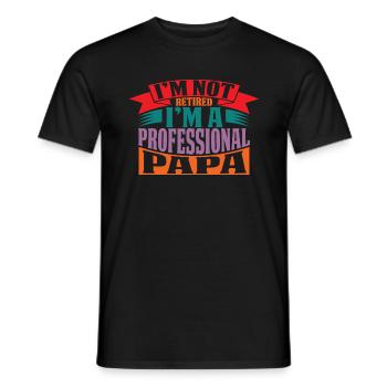 Father's Day - Men's T-Shirt - black - Front - AI Model Male 178 light (178cm)