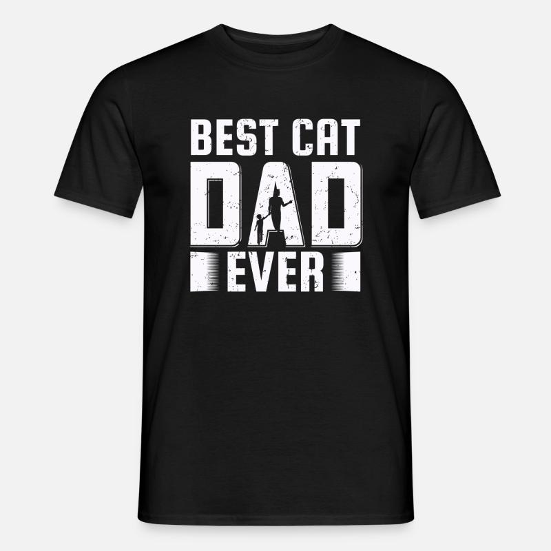 Vater der Katze - Männer T-Shirt - Schwarz