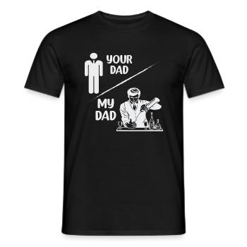 Father - father - father - my father - Men's T-Shirt - black - Front - AI Model Male 178 light (178cm)