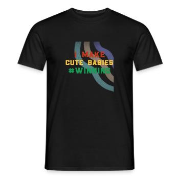 Father's Day dad dad dad dad dad dad dad - Men's T-Shirt - black - Front - AI Model Male 178 light (178cm)