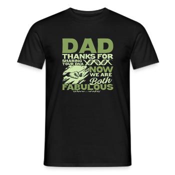 Drôle de forme de cadeau de fête des pères pour le fils et la fille - T-shirt homme - noir - Devant - AI Model Male 178 light (178cm)