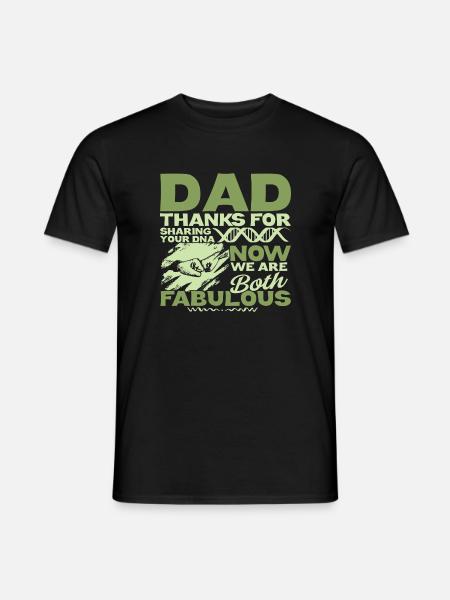 Sjov fars dag gaveform til søn og datter - Mænd T-shirt - sort