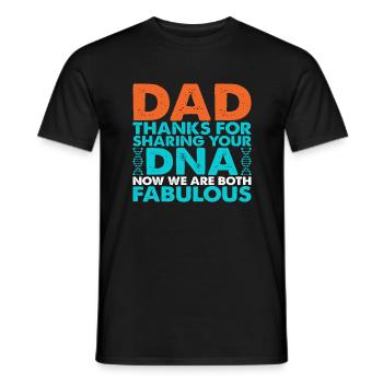 Drôle de forme de cadeau de fête des pères pour le fils et la fille - T-shirt homme - noir - Devant - AI Model Male 178 light (178cm)