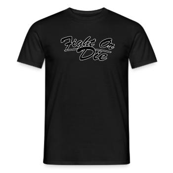 Combattre ou mourir - T-shirt homme - noir - Devant - AI Model Male 178 light (178cm)