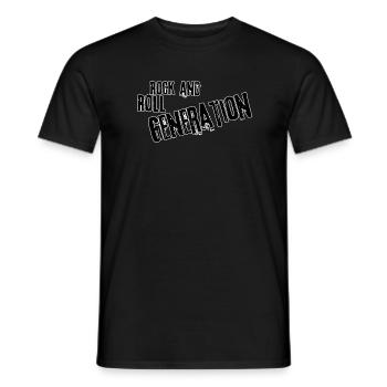 Génération rock n roll - T-shirt homme - noir - Devant - AI Model Male 178 light (178cm)