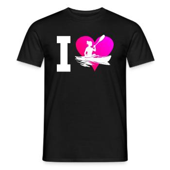 Kayak Homme Kayak Kayak Femme Canoë - T-shirt homme - noir - Devant - AI Model Male 178 light (178cm)