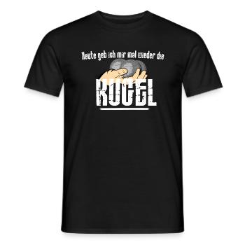 Boule...heute geb ich mir mal wieder die Kugel - Männer T-Shirt - Schwarz - Vorne - AI Model Male 178 light (178cm)