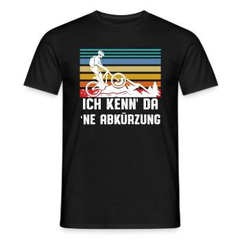 Ich kenn da ne Abkürzung - Männer T-Shirt - Schwarz - Vorne - AI Model Male 178 light (178cm)
