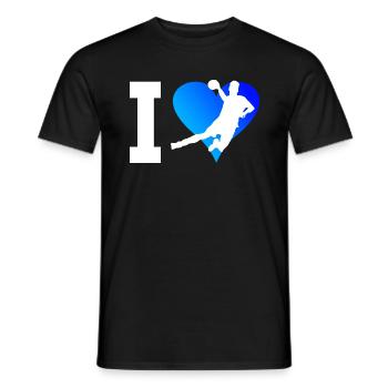 Handballspielen Damen Handballspieler Handballer - Männer T-Shirt - Schwarz - Vorne - AI Model Male 178 light (178cm)