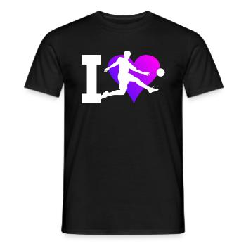 Partite di calcio Calciatrici - T-shirt uomo - nero - Fronte - AI Model Male 178 light (178cm)