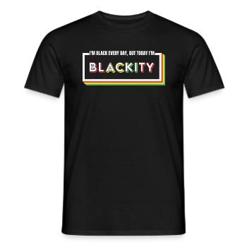 I’m Blackity Black African American Juneteenth - T-shirt homme - noir - Devant - AI Model Male 178 light (178cm)