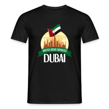 United Arab Emirates Dubai - Men's T-Shirt - black - Front - AI Model Male 178 light (178cm)
