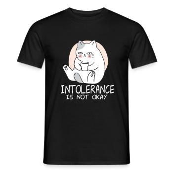 Intolerance is not okay - Männer T-Shirt - Schwarz - Vorne - AI Model Male 178 light (178cm)