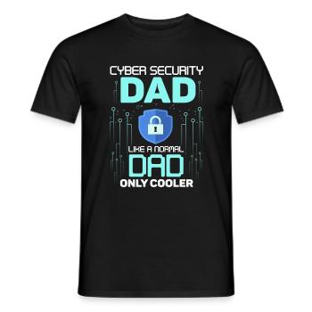 Funny IT Programmer Design - Men's T-Shirt - black - Front - AI Model Male 178 light (178cm)