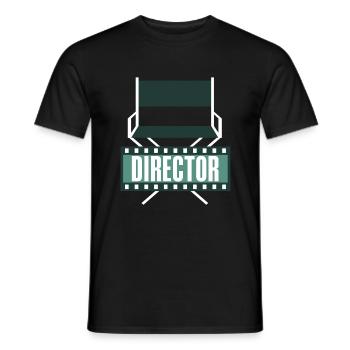 Filmmaking mode on Filmemacher Design - Men's T-Shirt - black - Front - AI Model Male 178 light (178cm)