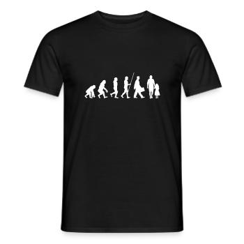 Père et fille Évolution de la famille - T-shirt homme - noir - Devant - AI Model Male 178 light (178cm)