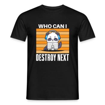 Citation de joueur de jeu amusant - T-shirt homme - noir - Devant - AI Model Male 178 light (178cm)