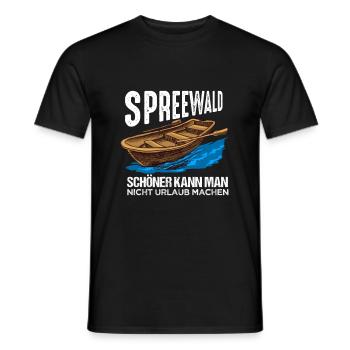 Cooles Spreewald Ostdeutschland Design - Männer T-Shirt - Schwarz - Vorne - AI Model Male 178 light (178cm)