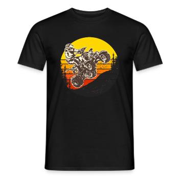motocross quad moto cross motos quad - T-shirt homme - noir - Devant - AI Model Male 178 light (178cm)