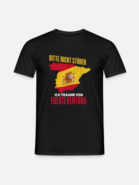 Lustiger Spanien Fuerteventura Spruch - Männer T-Shirt - Schwarz