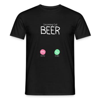 Drôle de fête de l’alcool de bière en disant - T-shirt homme - noir - Devant - AI Model Male 178 light (178cm)