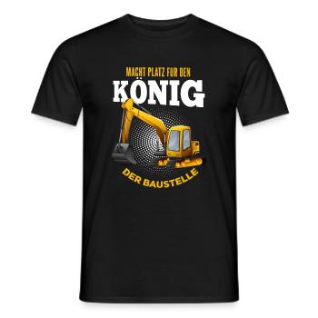 Cooles Bagger Baggerfahrer Spruch Motiv - Männer T-Shirt - Schwarz - Vorne - AI Model Male 178 light (178cm)