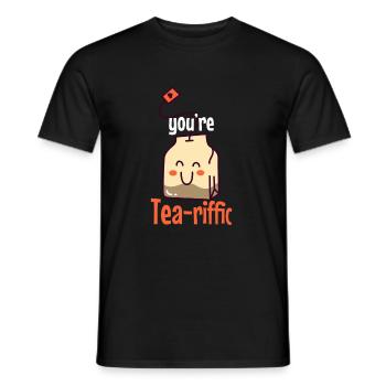 Funny Sayings Illustration Design - Men's T-Shirt - black - Front - AI Model Male 178 light (178cm)