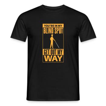Lutiger aveuglement humoristique disant - T-shirt homme - noir - Devant - AI Model Male 178 light (178cm)