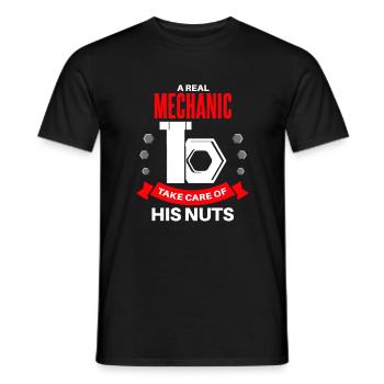 Nuts out the fun commence artisans - T-shirt homme - noir - Devant - AI Model Male 178 light (178cm)