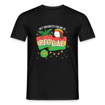Lustiges Reggae Musik Genre Spruch - Männer T-Shirt - Schwarz - Vorne - AI Model Male 178 light (178cm)
