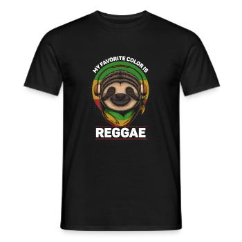 Lustiges Reggae Musik Genre Spruch - Männer T-Shirt - Schwarz - Vorne - AI Model Male 178 light (178cm)