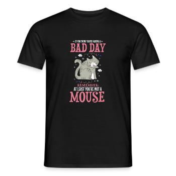 Witziges Katzen Haustier Spruch Design - Männer T-Shirt - Schwarz - Vorne - AI Model Male 178 light (178cm)
