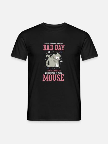 Funny Cat Pet Saying Design - Men's T-Shirt - black