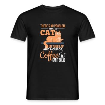 Witziges Katzen Haustier Spruch Design - Männer T-Shirt - Schwarz - Vorne - AI Model Male 178 light (178cm)