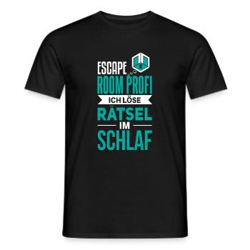 Cool Escape Room Dire Design - T-shirt homme - noir - Devant - AI Model Male 178 light (178cm)