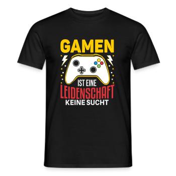 Cooles Gamer Zocker Spruch Design - Männer T-Shirt - Schwarz - Vorne - AI Model Male 178 light (178cm)